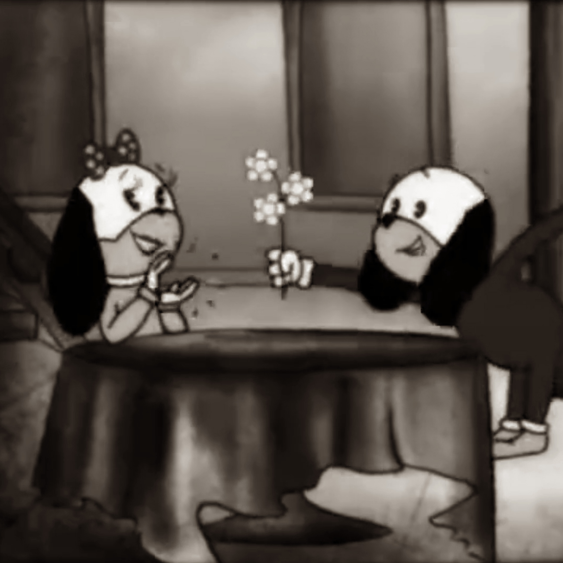 Cel animation of Beagle's story