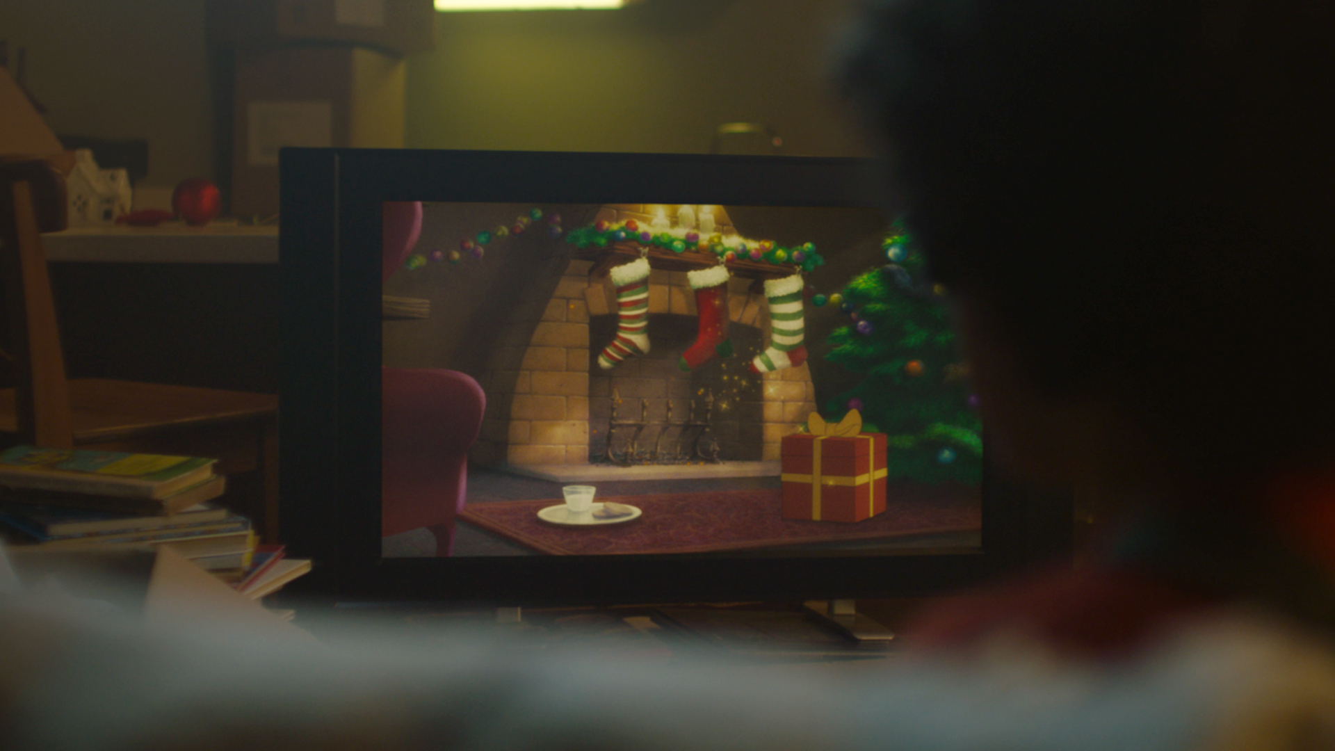 Still from Coca Cola Christmas Advert of Animation scene